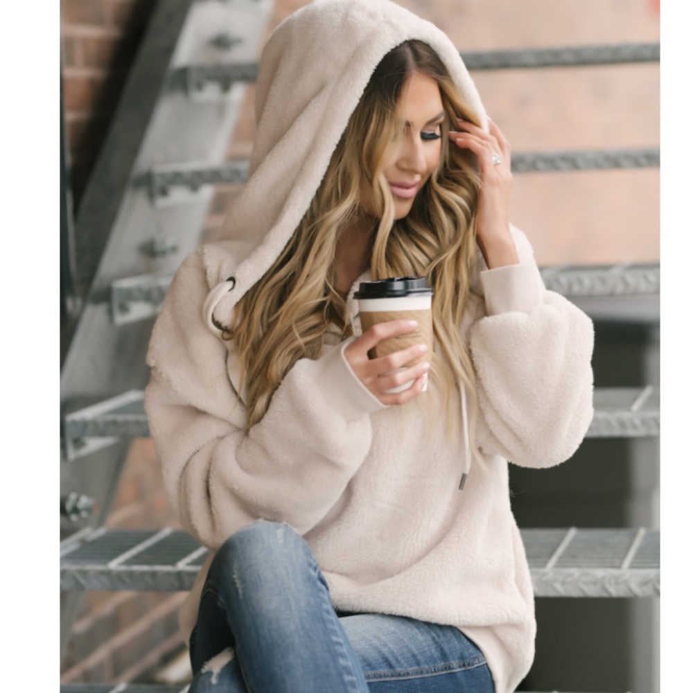 Last S/M! New Ultra Cozy Pullover Hoodie w Pockets - Picture 2 of 8